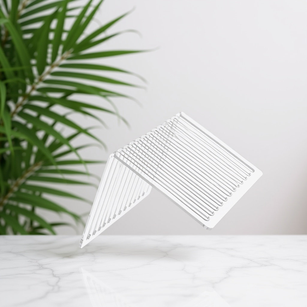 Magazine Holder Rack - Acrylic Vinyl Record Display Stand for