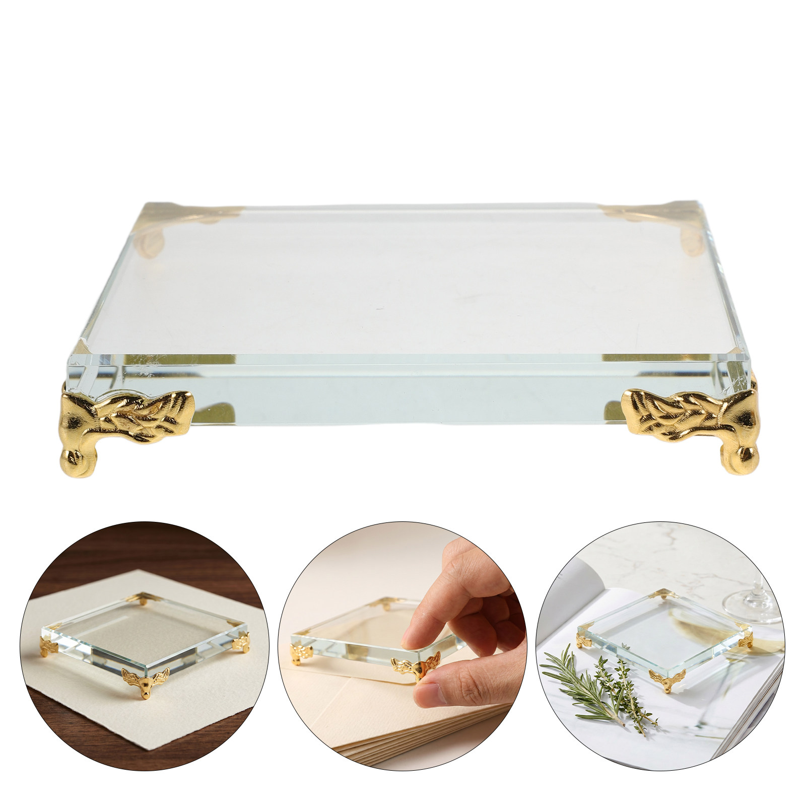 Paper Weight Crystal - Square Crystal Paperweight Clear Crystal Paperweight