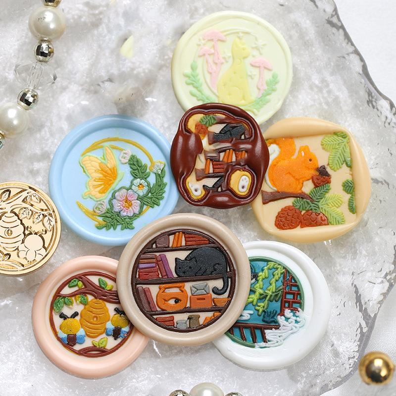 Animal Botanical Wax Seal Stam - огляд і ціна Wax Seal Stamp Set
