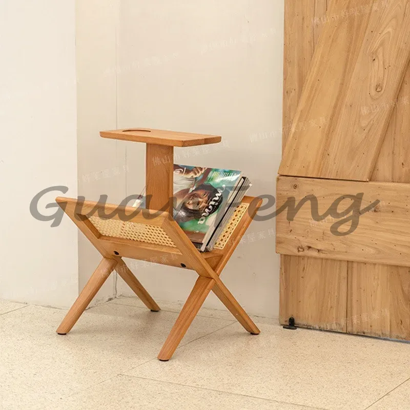 Style Solid Wood Rattan Storag - огляд і ціна Magazine Holder Rack